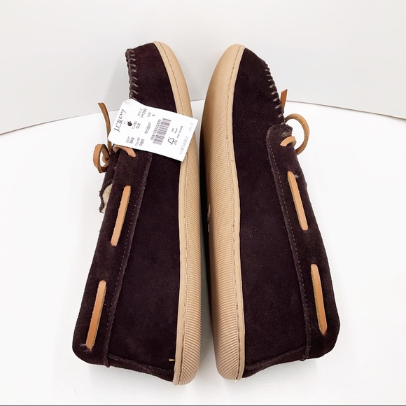 🆕{J. Crew} Suede Faux-Shearling Moccasins - Picture 9 of 16